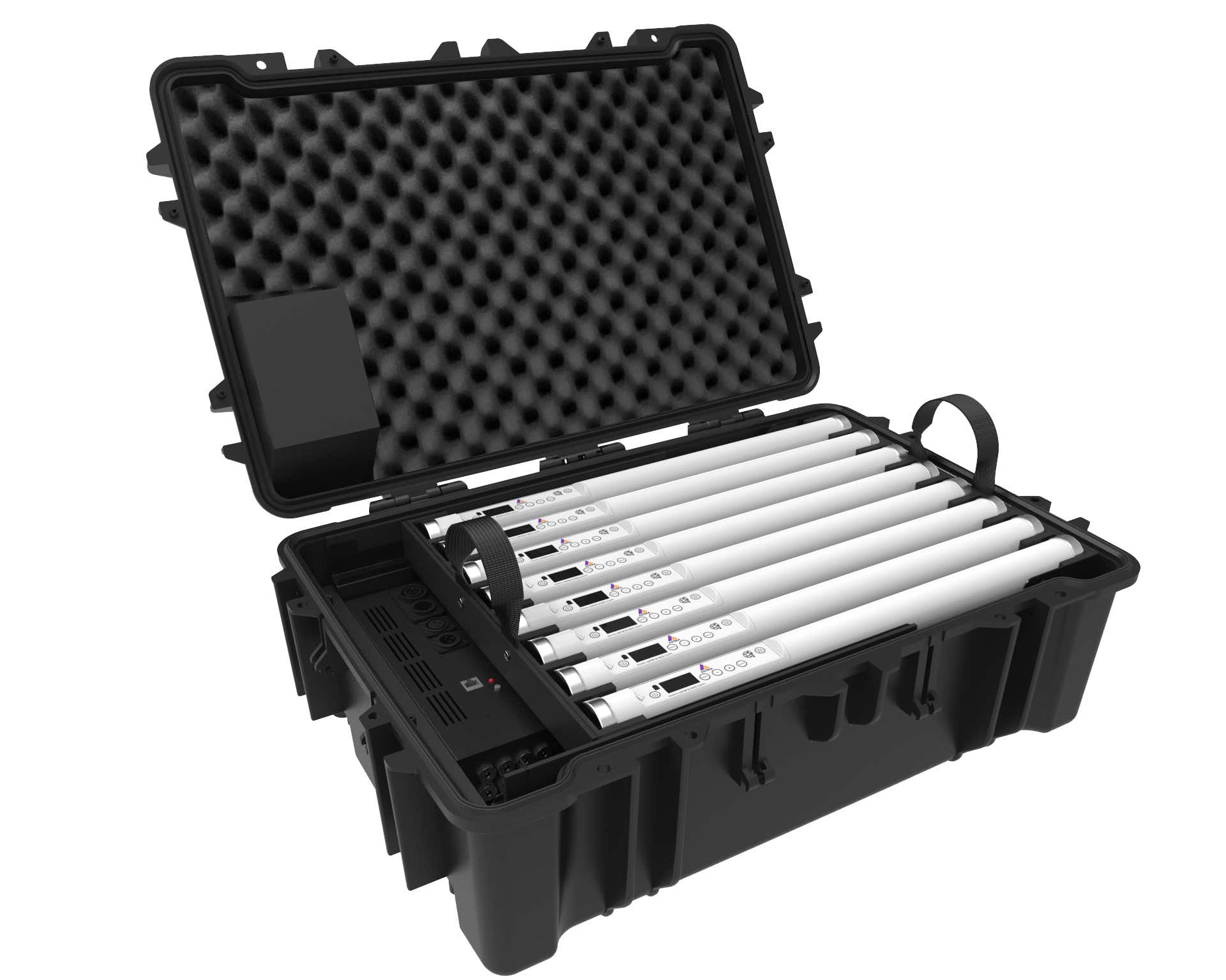 Astera Helios Tube Charging Case inkl. PowerBox, 8x DC cables & 16 spigots - Astera | Bellalite Astera Helios Tube Charging Case inkl. PowerBox, 8x DC cables & 16 spigots - Astera | Bellalite