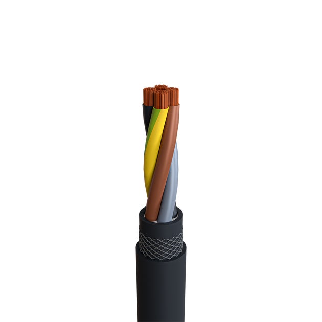 Cable for Cable Reel Trommelflex PUR 5x2,5m, Black - PSRIG | Bellalite Cable for Cable Reel Trommelflex PUR 5x2,5m, Black - PSRIG | Bellalite