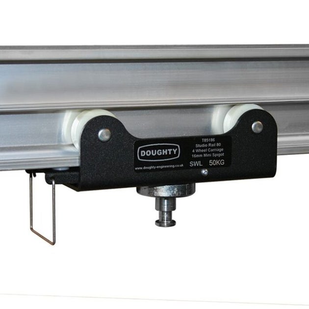 Doughty Studio Rail 80 6 Wheel Car 16mm Minitapp - Doughty | Bellalite Doughty Studio Rail 80 6 Wheel Car 16mm Minitapp - Doughty | Bellalite