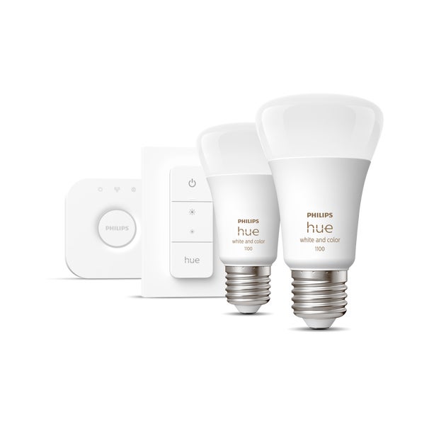 Philips Hue Startpaket 2x 9W White & Color E27 - Philips Hue | Bellalite Philips Hue Startpaket 2x 9W White & Color E27 - Philips Hue | Bellalite