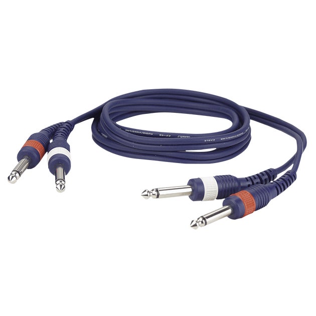 Adapterkabel 2x Tele 6,3mm - 2x Tele 6,3mm - DAP | Bellalite Adapterkabel 2x Tele 6,3mm - 2x Tele 6,3mm - DAP | Bellalite