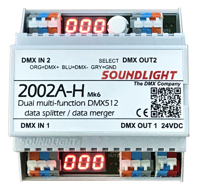 Soundlight DMX-Merger 2002A-H - Soundlight | Bellalite Soundlight DMX-Merger 2002A-H - Soundlight | Bellalite