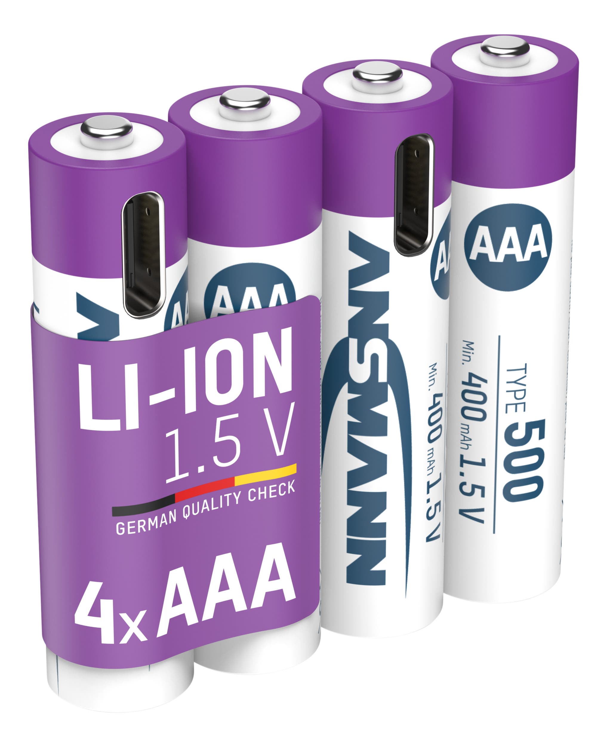 Li-ion Rechargeable Battery AAA 400mAh - Ansmann | Bellalite Li-ion Rechargeable Battery AAA 400mAh - Ansmann | Bellalite