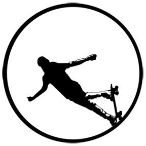 Skateboarder Metallgobo, E-Size (37,5mm) - Rosco | Bellalite Skateboarder Metallgobo, E-Size (37,5mm) - Rosco | Bellalite