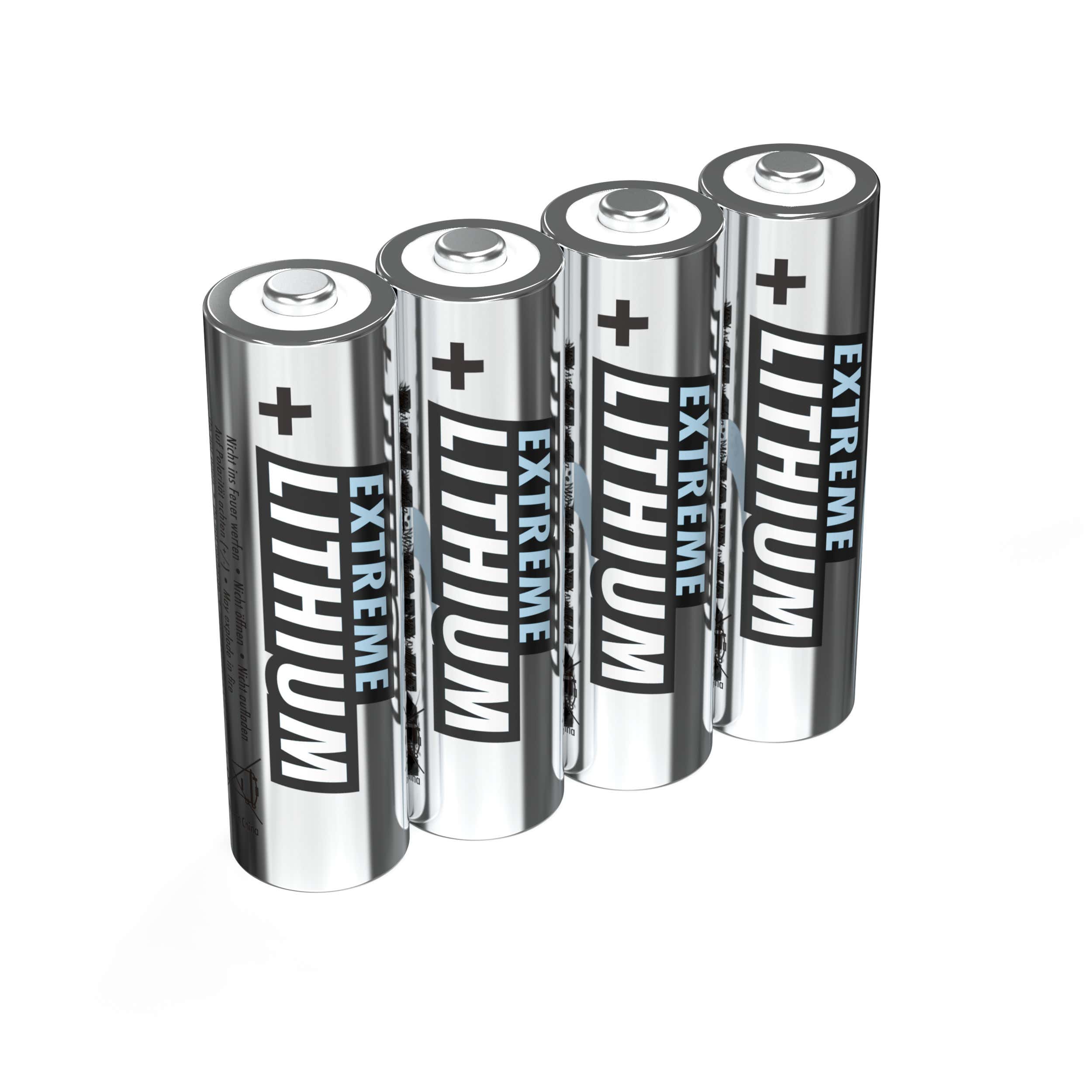 Extreme Lithium Battery AA 4-pack - Ansmann | Bellalite Extreme Lithium Battery AA 4-pack - Ansmann | Bellalite