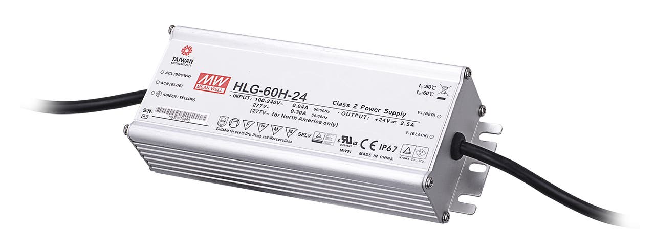 Mean Well HLG-60H-24 PRO 24V 60W IP67 - Mean Well | Bellalite Mean Well HLG-60H-24 PRO 24V 60W IP67 - Mean Well | Bellalite