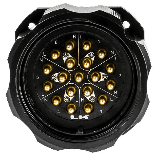 LKS 19-Pin Socapex Style Chassihane - LK Connectors | Bellalite LKS 19-Pin Socapex Style Chassihane - LK Connectors | Bellalite