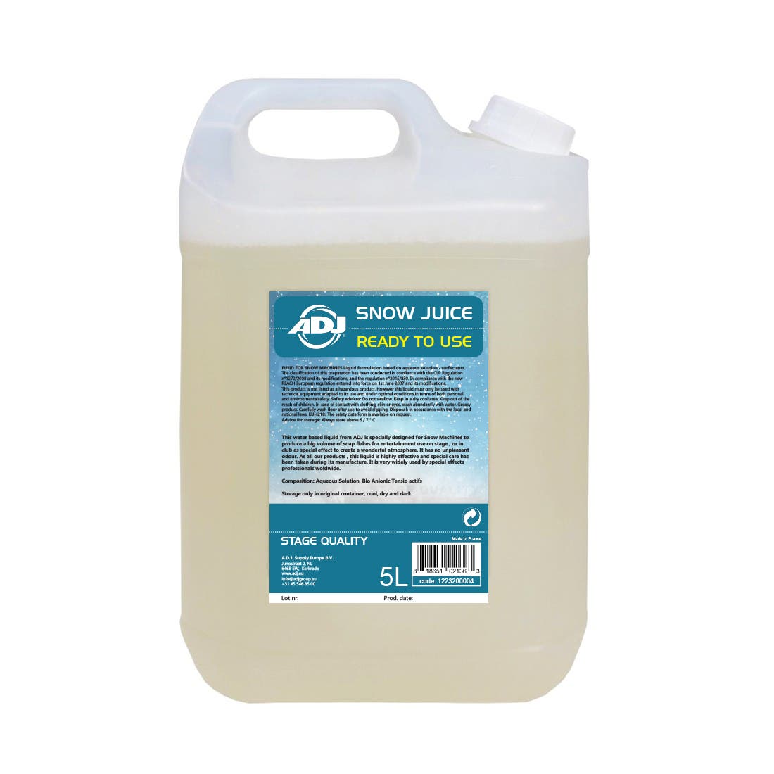 Snow Juice 5l - ADJ | Bellalite Snow Juice 5l - ADJ | Bellalite