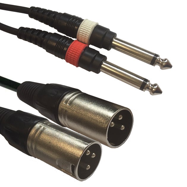 Adapterkabel 2x XLR 3-Pin Hane - 2x 6,3mm Mono - ADJ | Bellalite Adapterkabel 2x XLR 3-Pin Hane - 2x 6,3mm Mono - ADJ | Bellalite