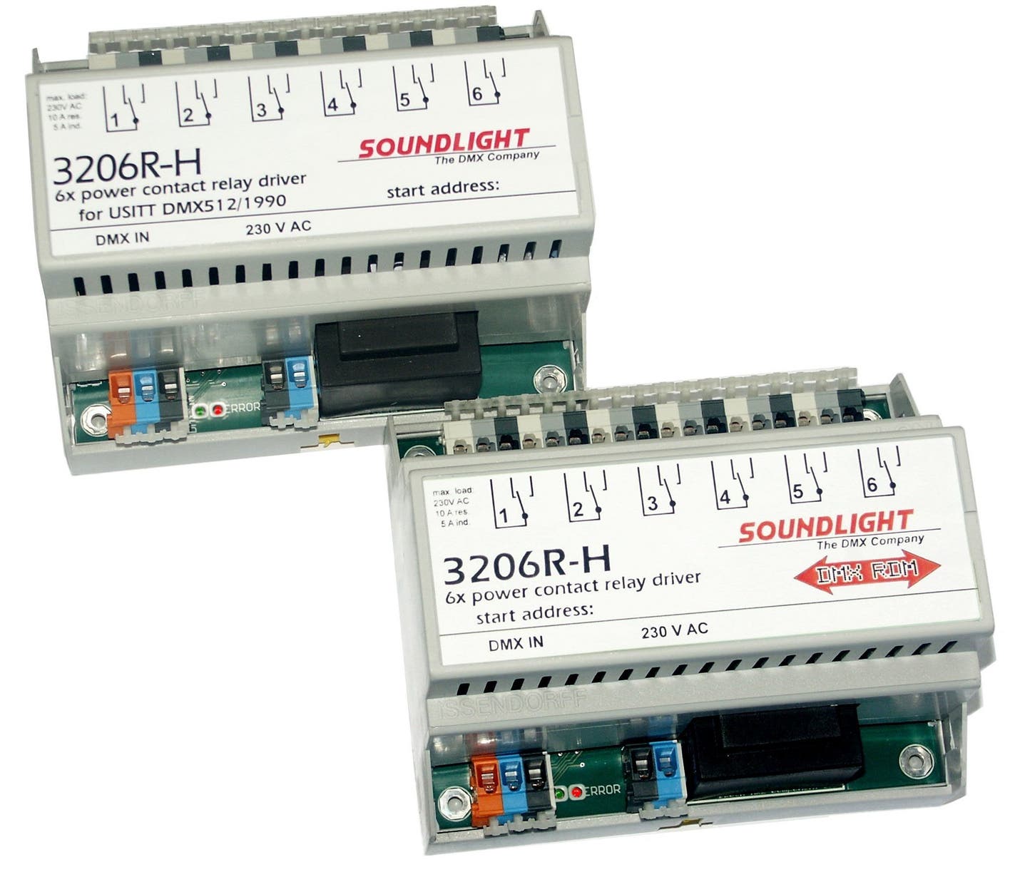 Soundlight DMX-Relä 3206R-H DMX/RDM kompatibel - Soundlight | Bellalite Soundlight DMX-Relä 3206R-H DMX/RDM kompatibel - Soundlight | Bellalite