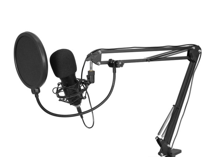 BMS-1C USB Condenser Broadcast Microphone Set - Omnitronic | Bellalite BMS-1C USB Condenser Broadcast Microphone Set - Omnitronic | Bellalite