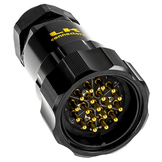 LKS 19-Pin Socapex Style Crimp Long Kabelhane Gummerad Låsring - LK Connectors | Bellalite LKS 19-Pin Socapex Style Crimp Long Kabelhane Gummerad Låsring - LK Connectors | Bellalite