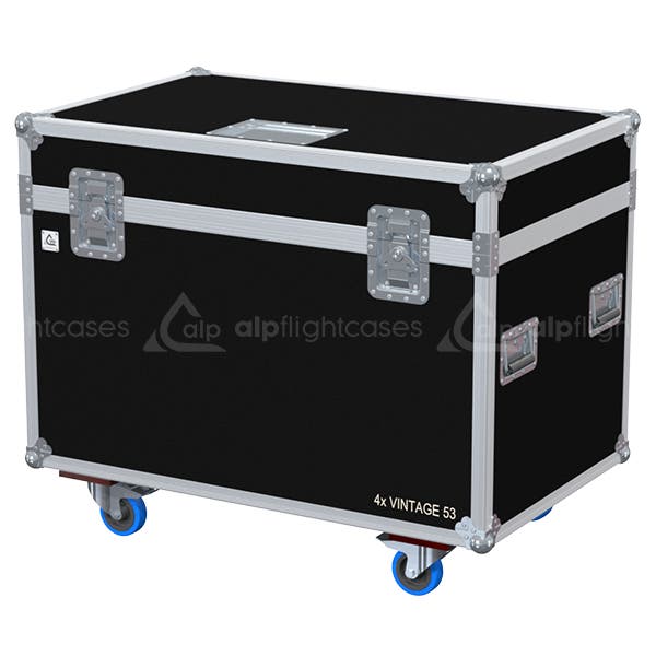 Flightcase f. 4x Admiral Vintage 53cm 2st bromsade hjul, 2st obromsade - ALP Flight Cases | Bellalite Flightcase f. 4x Admiral Vintage 53cm 2st bromsade hjul, 2st obromsade - ALP Flight Cases | Bellalite