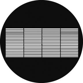 Office Window 6 Metallgobo, B-Size (86mm) - Rosco | Bellalite Office Window 6 Metallgobo, B-Size (86mm) - Rosco | Bellalite