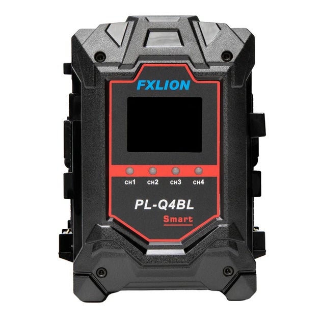 FXLION 4 CH Smart Charger - 16.8V / 4A V-Mount - FXLION | Bellalite FXLION 4 CH Smart Charger - 16.8V / 4A V-Mount - FXLION | Bellalite
