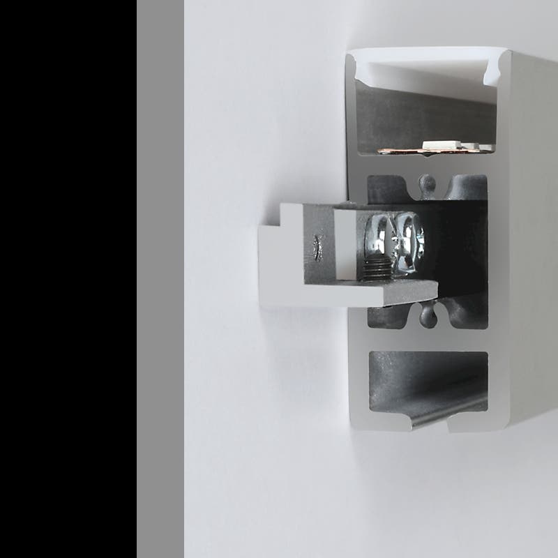 Monteringsprofil Gallery, per meter Alu - PROLED | Bellalite Monteringsprofil Gallery, per meter Alu - PROLED | Bellalite