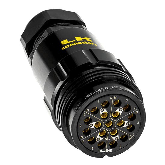 LKS 19-Pin Socapex Style Crimp Kabelhona - LK Connectors | Bellalite LKS 19-Pin Socapex Style Crimp Kabelhona - LK Connectors | Bellalite