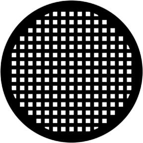 Les Mis Grill 3 Metallgobo, A-Size (100mm) - Rosco | Bellalite Les Mis Grill 3 Metallgobo, A-Size (100mm) - Rosco | Bellalite