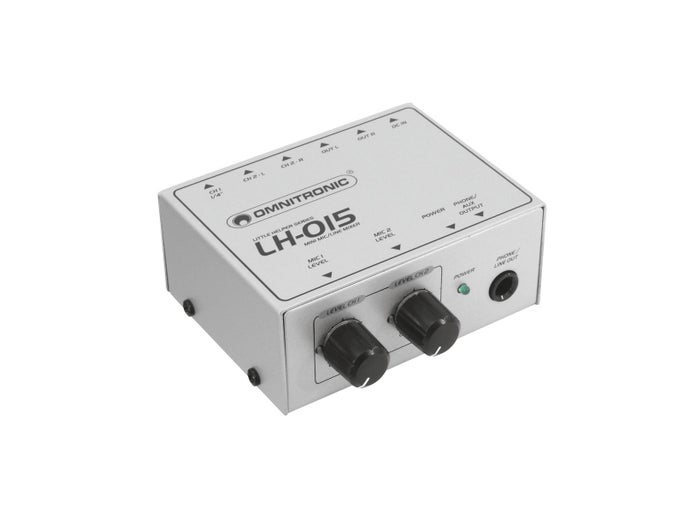 Little Helper LH-015 2-Channel Mic/Line Mixer - Omnitronic | Bellalite Little Helper LH-015 2-Channel Mic/Line Mixer - Omnitronic | Bellalite