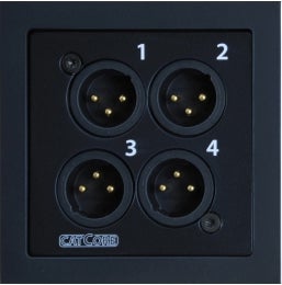 CatCore Wallmount Panel XLR Svart - CatCore | Bellalite CatCore Wallmount Panel XLR Svart - CatCore | Bellalite