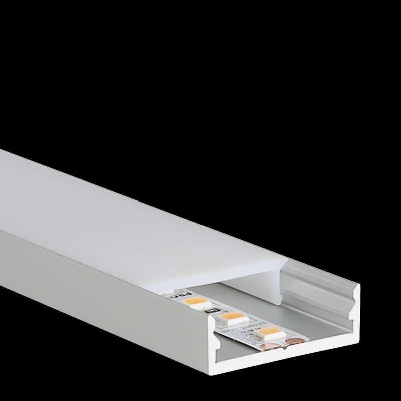 Aluminiumprofil M-Line Extra Low, 3m - PROLED | Bellalite Aluminiumprofil M-Line Extra Low, 3m - PROLED | Bellalite