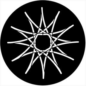 Symmetric 17 Metallgobo, Size: (ange storlek) - Rosco | Bellalite Symmetric 17 Metallgobo, Size: (ange storlek) - Rosco | Bellalite