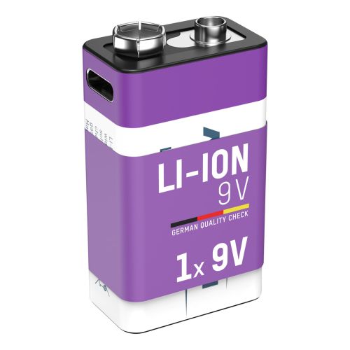 Li-ion Rechargeable Battery 9V 340mAh - Ansmann | Bellalite Li-ion Rechargeable Battery 9V 340mAh - Ansmann | Bellalite