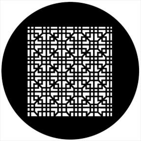 Grate Interlock Metallgobo, B-Size (86mm) - Rosco | Bellalite Grate Interlock Metallgobo, B-Size (86mm) - Rosco | Bellalite