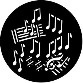 Dance Metallgobo, D-Size (53,3mm) - Rosco | Bellalite Dance Metallgobo, D-Size (53,3mm) - Rosco | Bellalite