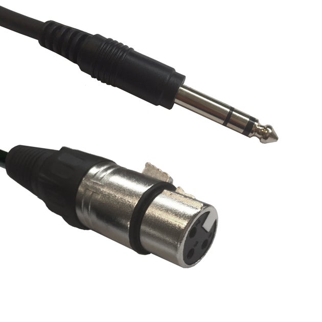 Adapterkabel 1x XLR 3-Pin Hona - 1x 6,3mm Stereo - ADJ | Bellalite Adapterkabel 1x XLR 3-Pin Hona - 1x 6,3mm Stereo - ADJ | Bellalite