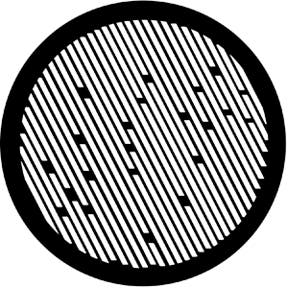 Rain C Metallgobo, E-Size (37,5mm) - Rosco | Bellalite Rain C Metallgobo, E-Size (37,5mm) - Rosco | Bellalite