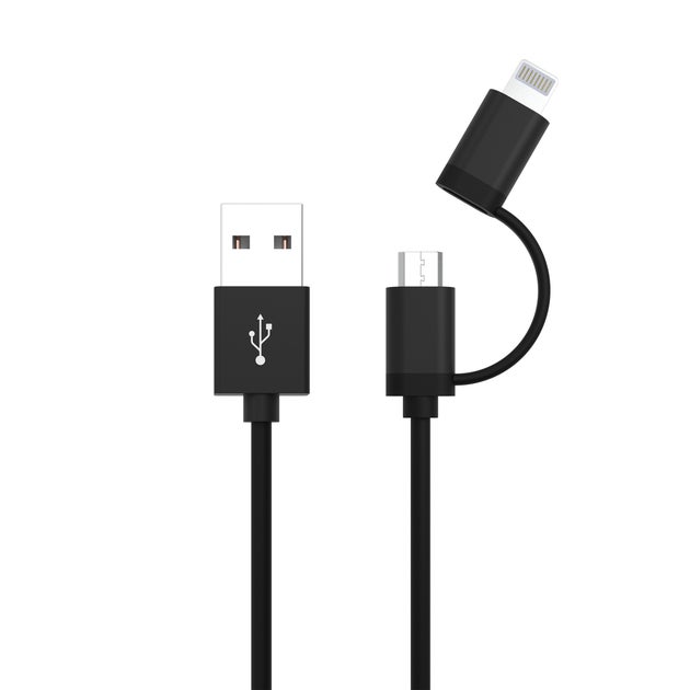 USB-Kabel 2-in-1 Micro / Lightning - Ansmann | Bellalite USB-Kabel 2-in-1 Micro / Lightning - Ansmann | Bellalite