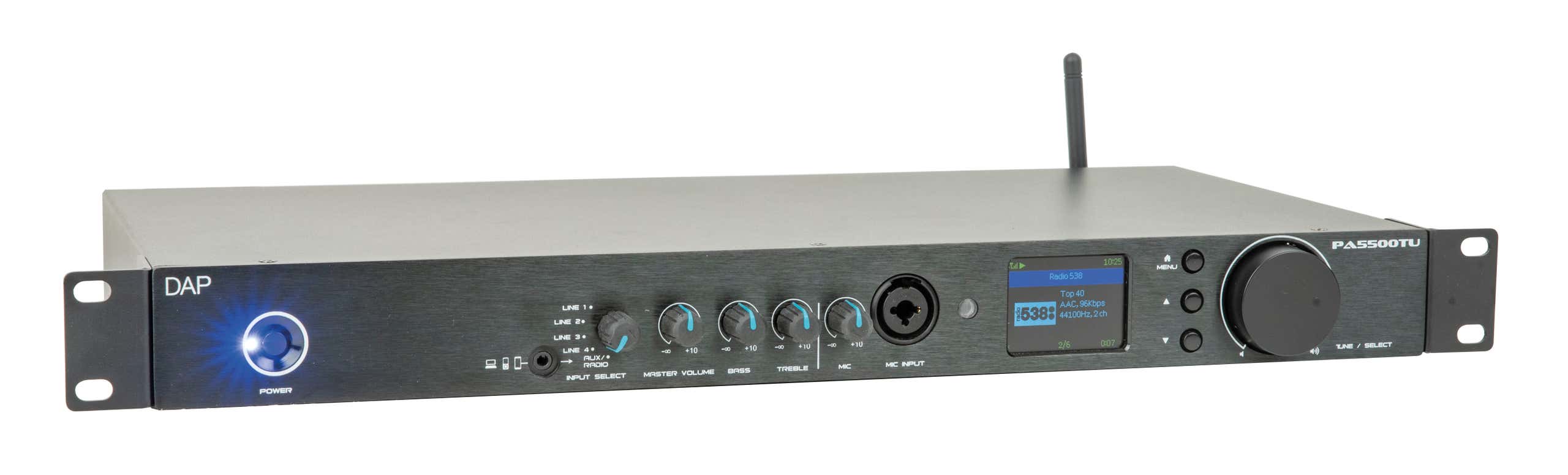 PA-5500TU 500W 100V Amplifier w. Internet Radio - DAP | Bellalite PA-5500TU 500W 100V Amplifier w. Internet Radio - DAP | Bellalite