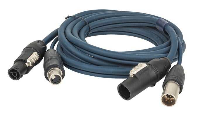 Hybridkabel, Neutrik TRUE1 / XLR 5-pin IP65 - DAP | Bellalite Hybridkabel, Neutrik TRUE1 / XLR 5-pin IP65 - DAP | Bellalite