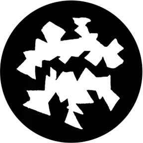 Maw Metallgobo, B-Size (86mm) - Rosco | Bellalite Maw Metallgobo, B-Size (86mm) - Rosco | Bellalite