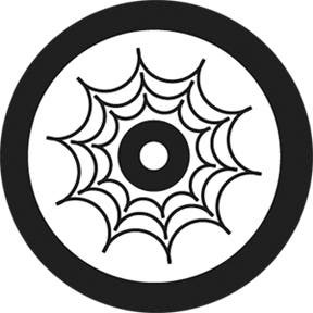 Web Target Glasgobo s/v, (50mm/38mm) - Rosco | Bellalite Web Target Glasgobo s/v, (50mm/38mm) - Rosco | Bellalite