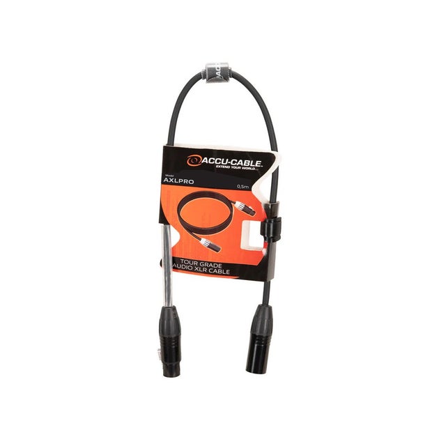 Mikrofon- / Linekabel Accu-Cable AXLPRO 3-Pol XLR - ADJ Select | Bellalite Mikrofon- / Linekabel Accu-Cable AXLPRO 3-Pol XLR - ADJ Select | Bellalite