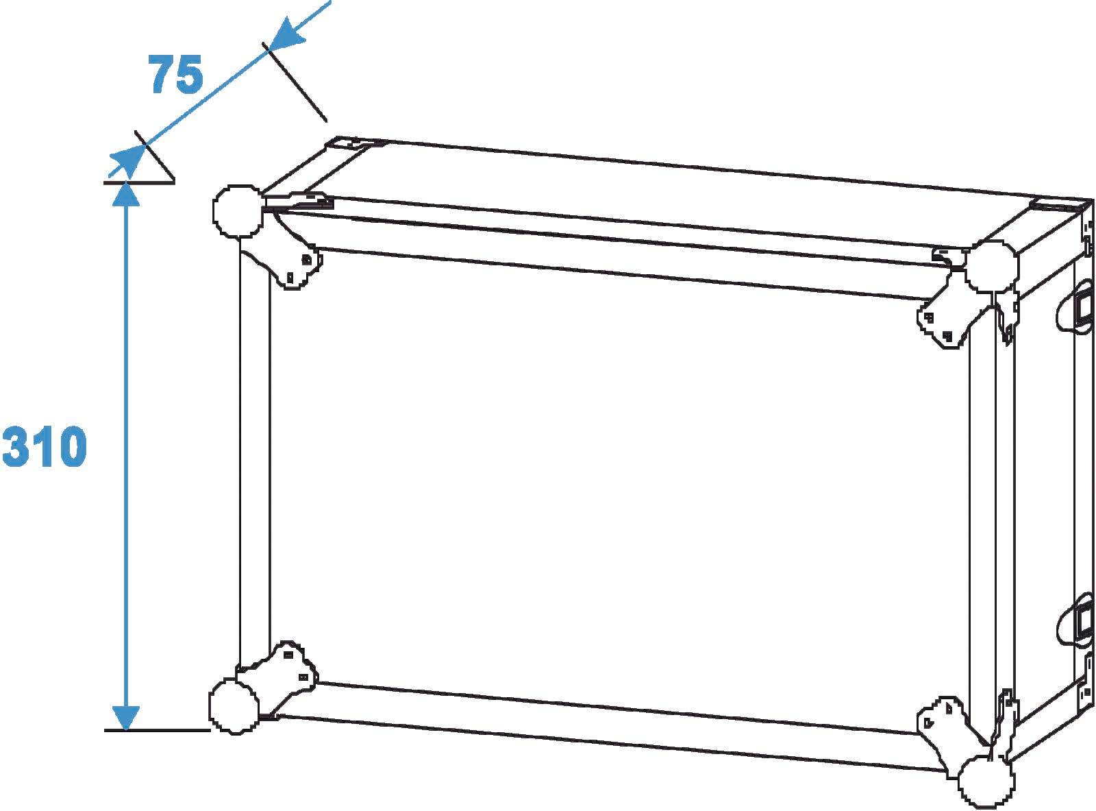 ROADINGER Effect Rack CO DD, 6U 6U, 24cm deep, black - Roadinger | Bellalite ROADINGER Effect Rack CO DD, 6U 6U, 24cm deep, black - Roadinger | Bellalite