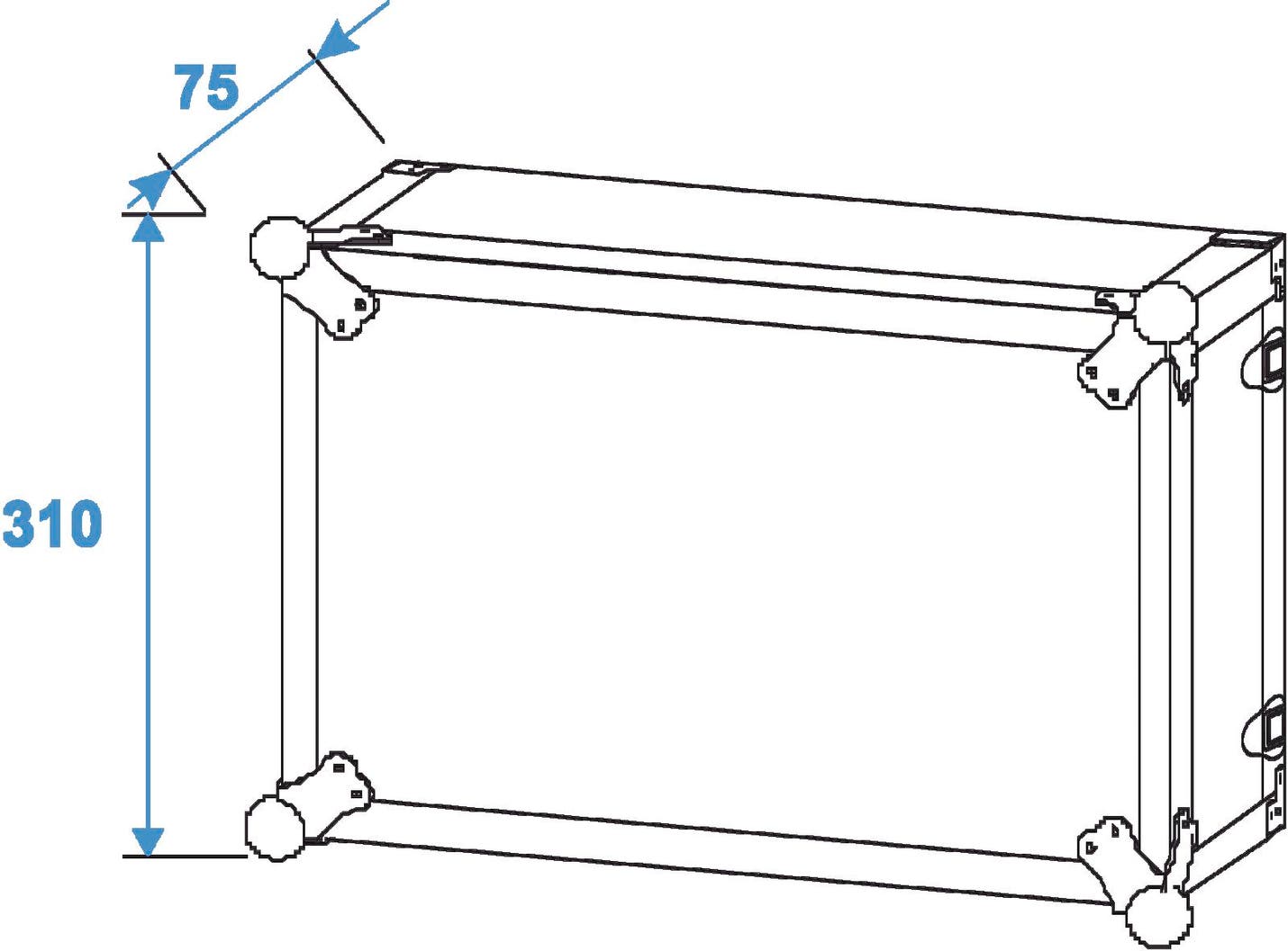 ROADINGER Effect Rack CO DD, 6U 6U, 24cm deep, black - Roadinger | Bellalite ROADINGER Effect Rack CO DD, 6U 6U, 24cm deep, black - Roadinger | Bellalite