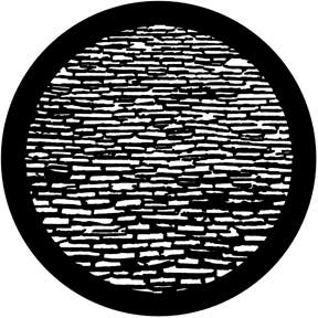 Slate Roof Metallgobo, D-Size (53,3mm) - Rosco | Bellalite Slate Roof Metallgobo, D-Size (53,3mm) - Rosco | Bellalite