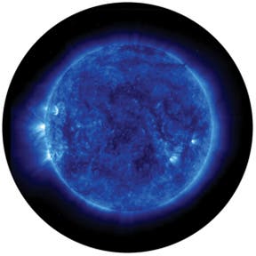 Blue Corona Glasgobo färg, M-Size (66mm) - Rosco | Bellalite Blue Corona Glasgobo färg, M-Size (66mm) - Rosco | Bellalite