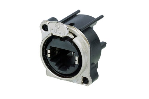 Neutrik EtherCON NE8FBH Horizontal PCB mount RJ45 - Neutrik | Bellalite Neutrik EtherCON NE8FBH Horizontal PCB mount RJ45 - Neutrik | Bellalite