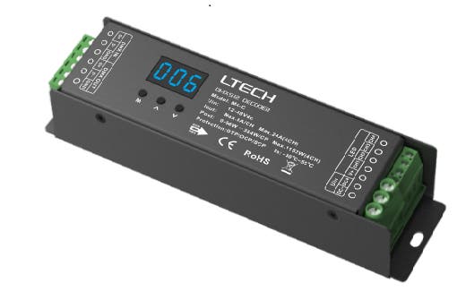 4CH DMX CV LED Dimmer 12-48V DC - LTECH | Bellalite 4CH DMX CV LED Dimmer 12-48V DC - LTECH | Bellalite