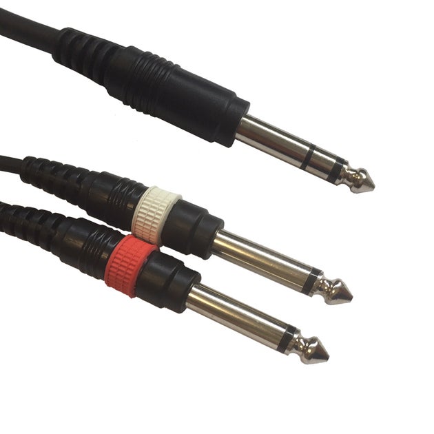 Adapterkabel 1x 6,3mm Stereo - 2x 6,3mm Mono - ADJ | Bellalite Adapterkabel 1x 6,3mm Stereo - 2x 6,3mm Mono - ADJ | Bellalite