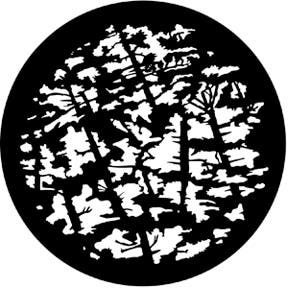 Pine Branches Metallgobo, E-Size (37,5mm) - Rosco | Bellalite Pine Branches Metallgobo, E-Size (37,5mm) - Rosco | Bellalite