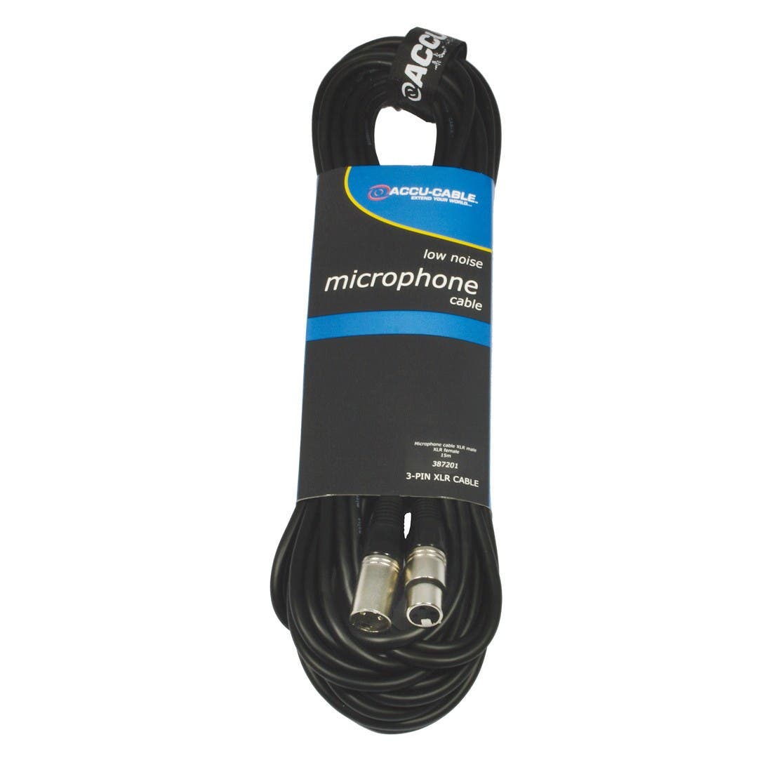 Mikrofonkabel Accu-Cable XLR/XLR 15m - ADJ | Bellalite Mikrofonkabel Accu-Cable XLR/XLR 15m - ADJ | Bellalite