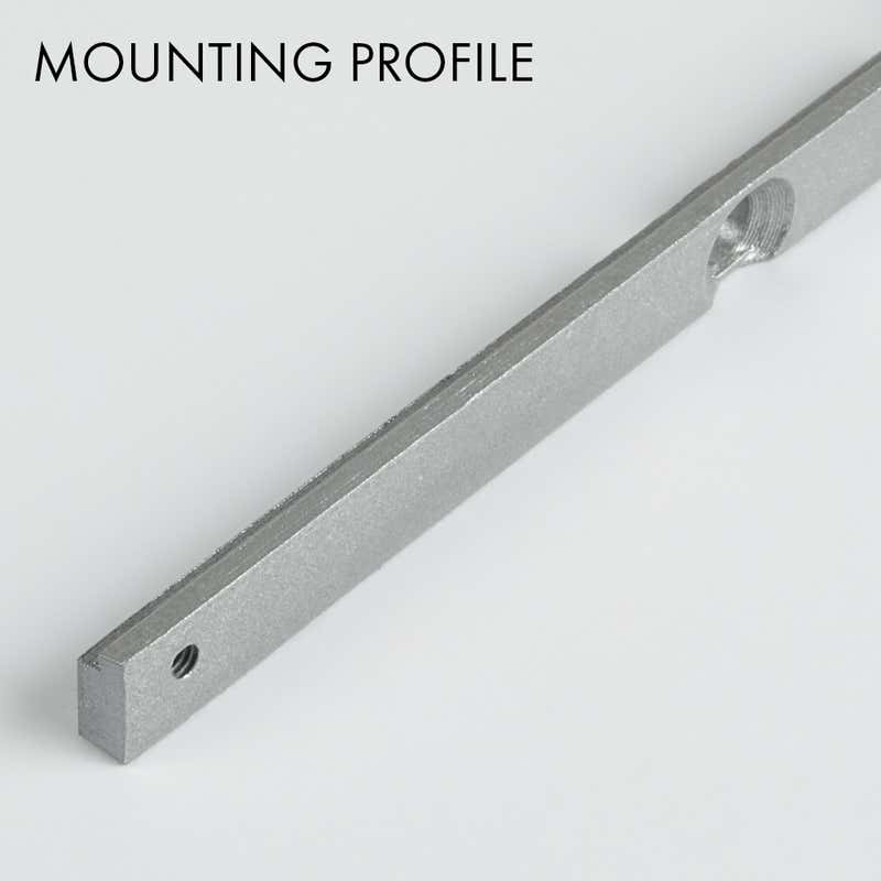 Monteringsprofil Gallery, per meter Alu - PROLED | Bellalite Monteringsprofil Gallery, per meter Alu - PROLED | Bellalite