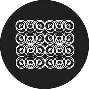 Hexed Glasgobo s/v, M-Size (66mm) - Rosco | Bellalite Hexed Glasgobo s/v, M-Size (66mm) - Rosco | Bellalite
