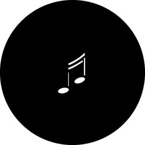 Notes Metallgobo, (50mm/38mm) - Rosco | Bellalite Notes Metallgobo, (50mm/38mm) - Rosco | Bellalite