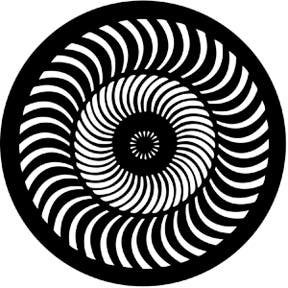 Geometrics 2 Metallgobo, (50mm/38mm) - Rosco | Bellalite Geometrics 2 Metallgobo, (50mm/38mm) - Rosco | Bellalite